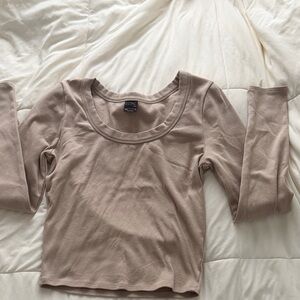 EST. PAC (PacSun) Tan Long Sleeve Top